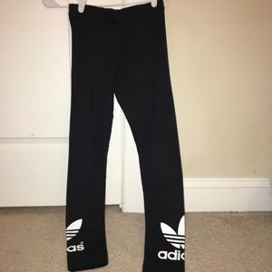 Adidas Black Trefoil Leggings